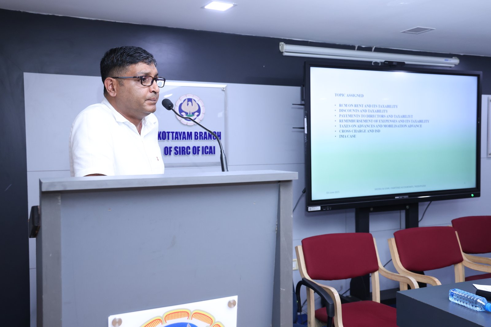 03.06.2025 - Mentorship Programme on Basics of GST- CA. Sreeraj R